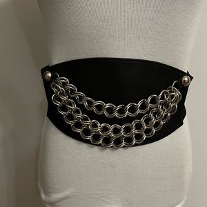 Brave Real Leather Dahlia Black Garmet Belt